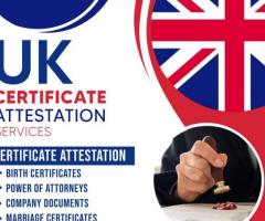 UK certificate attestation in Abu Dhabi - 1