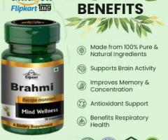 Brahmi Capsule reduces inflammation, boosts brain function & has anticancer properties