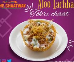 The Best Aloo Lachha Tokri chaat in The Chaatway Cafe. - 1