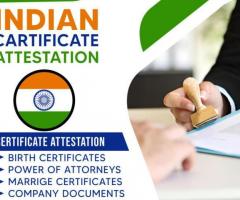 Indian certificate attestation in UAE