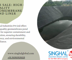 Sale: High-Quality Geomembrane Pond Liner