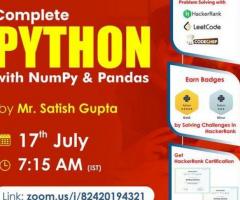 Attend a Free Demo On PYTHON by Mr. Satish Gupta | Naresh IT