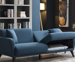 indigo blue sofa bed