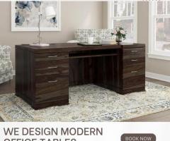 Buy Acelin Modern solid wood Office Table from Nismaaya Decor