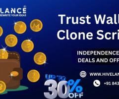 Launch Your Own Trust Wallet Clone App Our Clone Script - Get 30% Off Today!