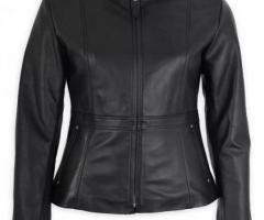 Unveiling Unbridled Glamour: Women's Edgy Real Lambskin Black Leather Jacket!