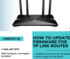 How to update firmware for tp link router| +1-800-487-3677