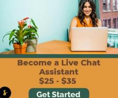Remote Live Chat Agent ($25-$35) - 1