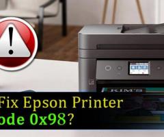 Epson Printer Error Code 0x98