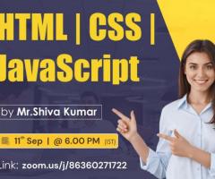 Attend a Free Demo on Html | CSS | JavaScript Training by Mr. Shiva Kumar | Naresh IT