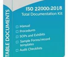 Editable ISO 22000 Documents Kit with Manual, Procedures, Audit checklist, Forms in English