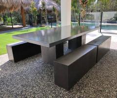 Affordable Concrete Outdoor Dining Table - 1