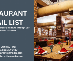 Updated Restaurant Email List Providers In USA-UK