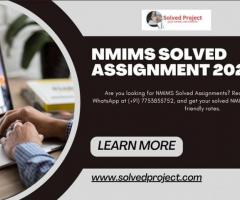 NMIMS Solved Assignment 2023