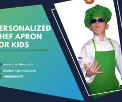 Discover Beautiful and Quality Personalized Chef Aprons for Kids at Chefskin