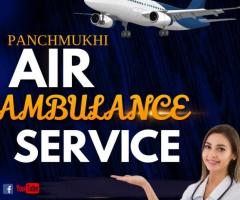 Hire Panchmukhi Air Ambulance Services in Gorakhpur with Life Care Medical Equipment