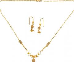 22ct Gold Necklace set | Length 16.50 Inches