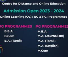 ADMISSIONS GOING FOR ALAGAPPA UNIVERSITY, DEB APPROVED CATEGORY 1 UNIVERSITY