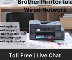 How To Connect a Brother Printer To a Wired Network | +1-877-372-5666 | Brother Support - 1