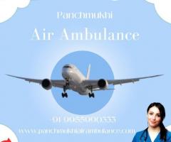 Get Panchmukhi Air Ambulance Services in Raipur with Hi-tech Ventilator