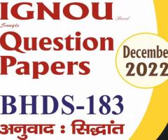 Neeraj Books - IGNOU Question Papers Of BHDS-183 (In Hindi Medium) Online In India