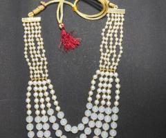 5 LAYER DOUBLE COATED natural PEARL MALA In Hyderabad - 1