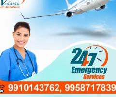 Choose Vedanta Air Ambulance from Kolkata for Secure Patient Relocation