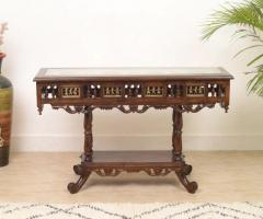 Entryway Perfection: Wooden Console Tables On Sale Now! - 1