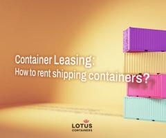 Shipping Containers for Rent in California