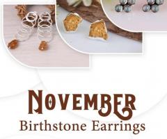 DWS Jewellery: Where Quality Meets Affordability - Wholesale November Birthstone Earrings in Jaipur